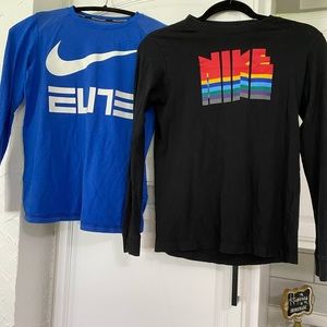 Nike Basketball Youth T-Shirt Size Large/Nike Black Long Sleeve T-Shirt Large